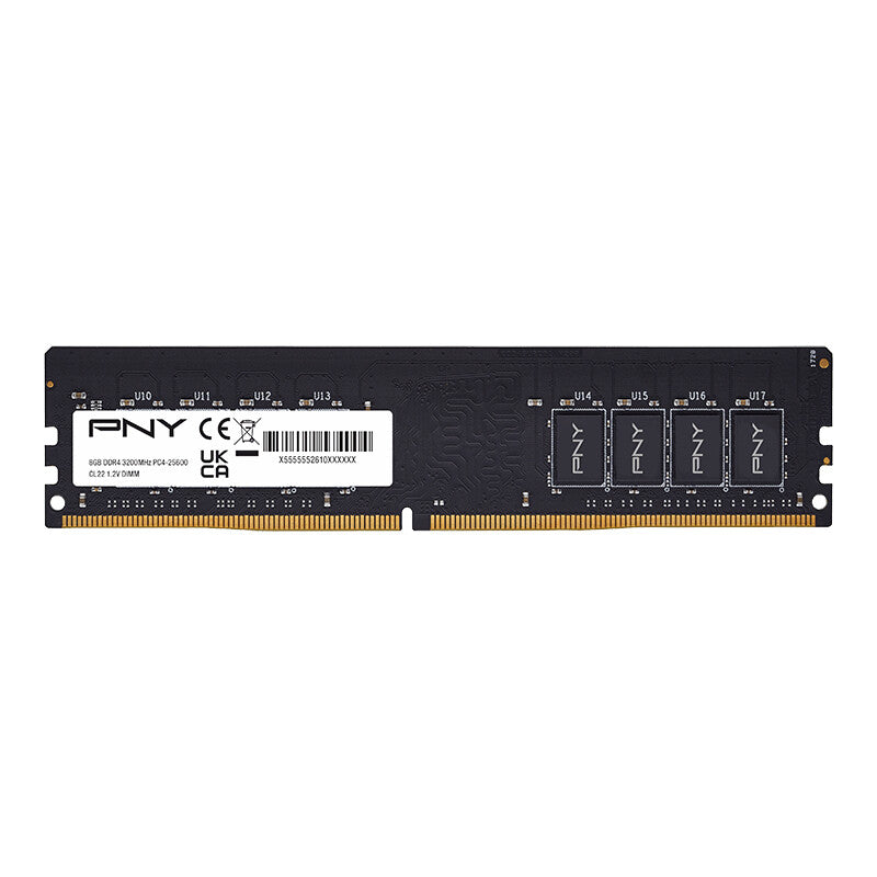 PNY MD8GSD43200-SI hukommelsesmodul 8 GB 1 x 8 GB DDR4 288-pin DIMM