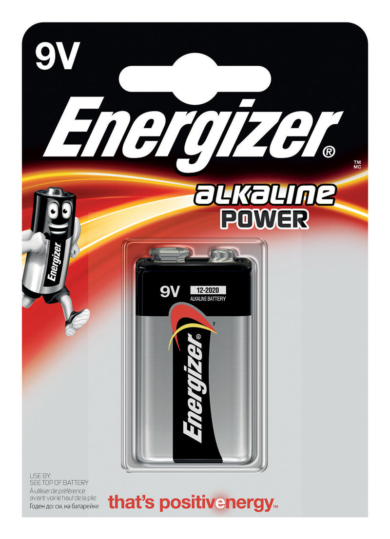 Energizer Alkaline Power Engangsbatteri 9V