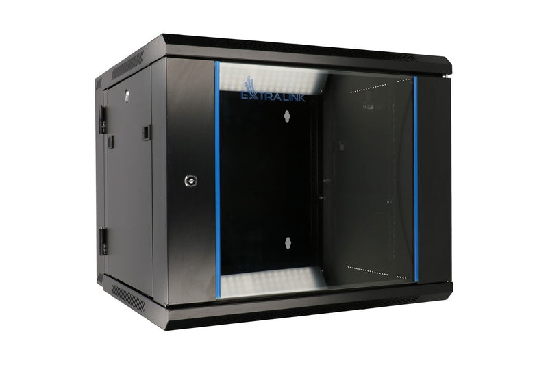 Extralink EX.12905 stativ 12U Vægmonteret stativ Sort