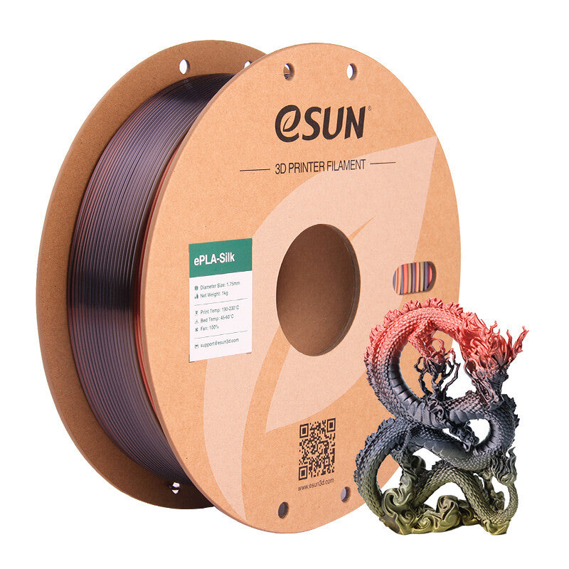 eSUN EPLA-SILK Polymælkesyre (PLA) Flerfarvet 1 kg