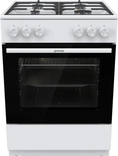 Gorenje G600 GG6A10WFFM komfur og ovn Fritstående komfur Gas Gaskomfur Hvid