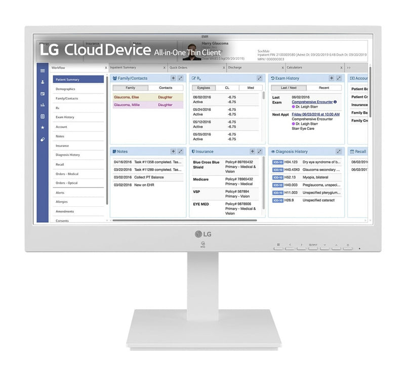 LG 24CR671N-2P.AEU All-in-One PC Intel® Pentium® N6005 60,5 cm (23.8") 1920 x 1080 pixel All-in-One thin client 8 GB DDR4-SDRAM 256 GB SSD Hvid
