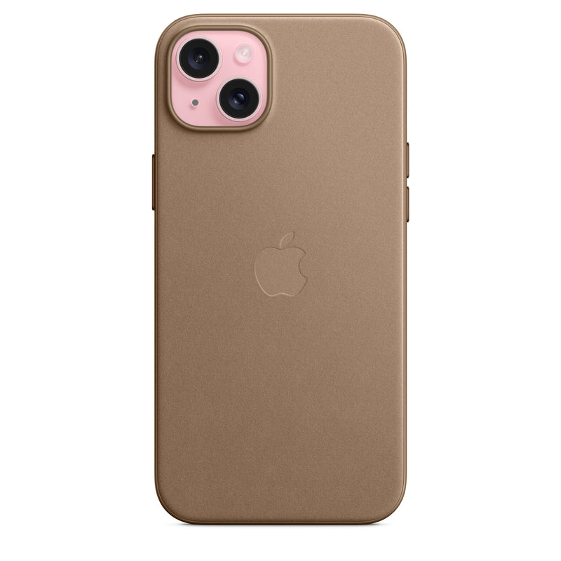 Apple Cover MagSafe-kompatibilitet microtwill, FineWoven taupe til iPhone 15 Plus