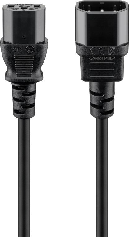 Goobay 95124 el-ledning Sort 0,5 m IEC C14 IEC C13