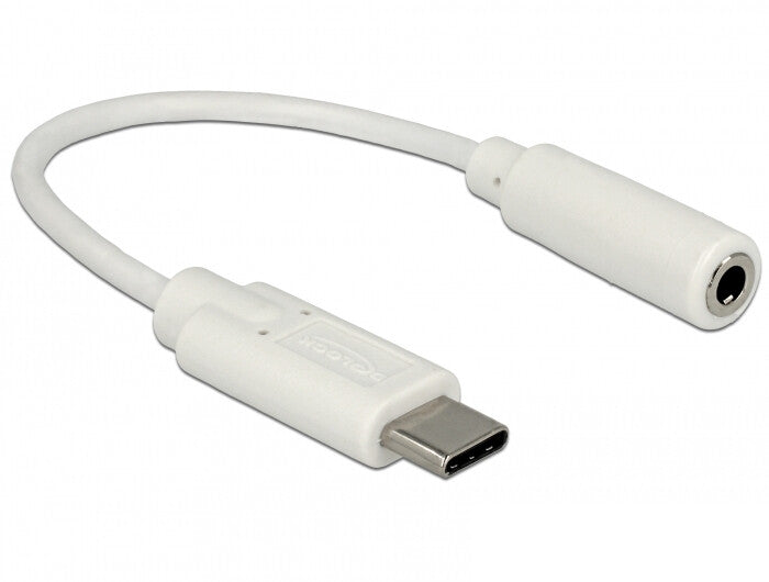 DeLOCK 65913 lydkabel 0,14 m 3.5mm USB Hvid