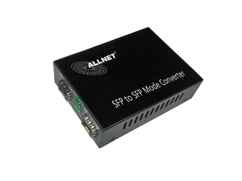 ALLNET 134409 netværksomformer til medie 1000 Mbit/s Multitilstand, Enkeltilstand Sort