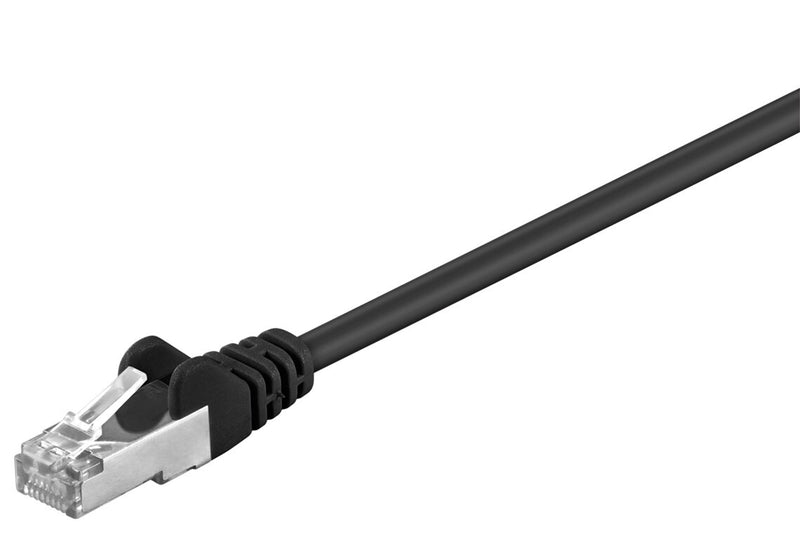 Goobay 68655 netværkskabel Sort 1 m Cat5e F/UTP (FTP)