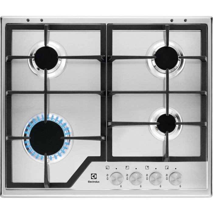 Electrolux KGS6426SX Rustfrit stål Indbygget 59 cm Gaskomfur 4 zone(s)