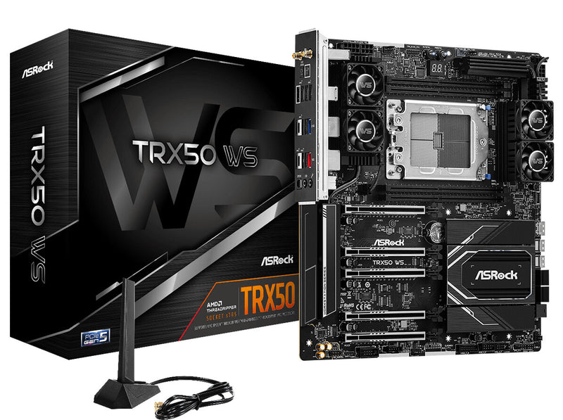 Asrock TRX50 WS AMD TRX50 Socket sTR5 Udvidet ATX