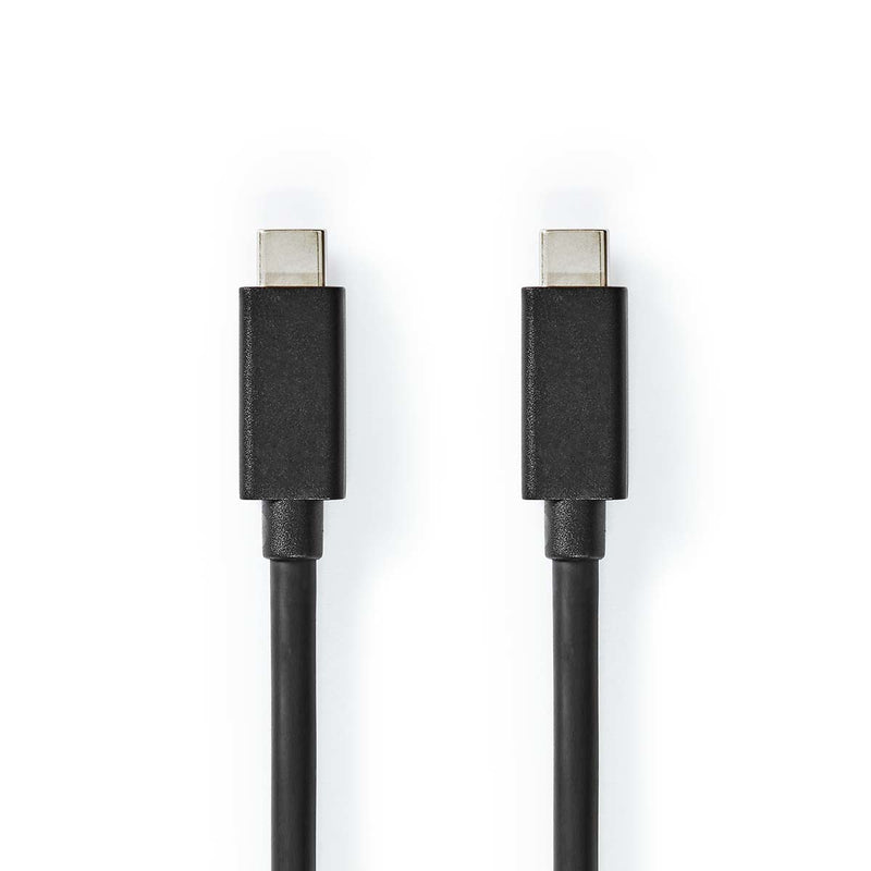 Nedis CCGB64020BK10 USB-kabel USB 3.2 Gen 2 (3.1 Gen 2) 1 m USB C 20 Gbit/sek. 100 W Sort