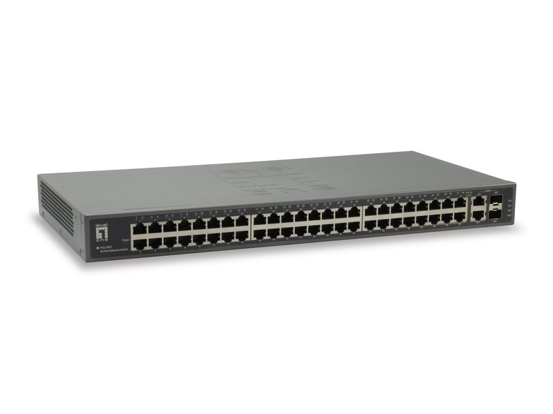 LevelOne FGU-5021 netværksswitch Fast Ethernet (10/100) Grå