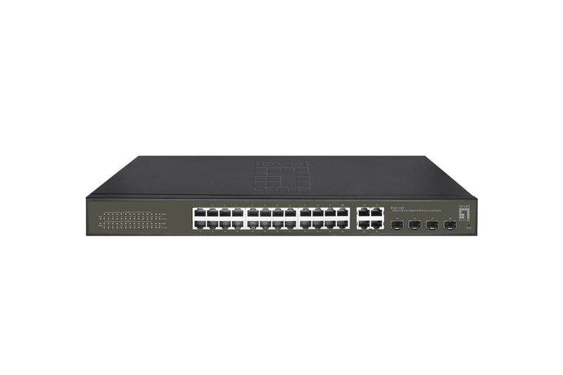 LevelOne GES-2128P netværksswitch Administreret L2 Gigabit Ethernet (10/100/1000) Strøm over Ethernet (PoE) Sort