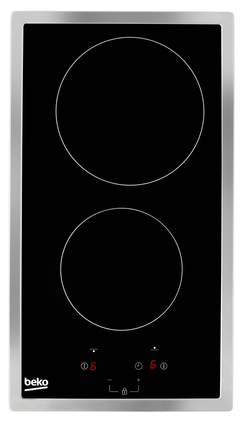 Beko HDMC32400TX kogeplade Rustfrit stål Indbygget 30 cm Keramisk 2 zone(s)