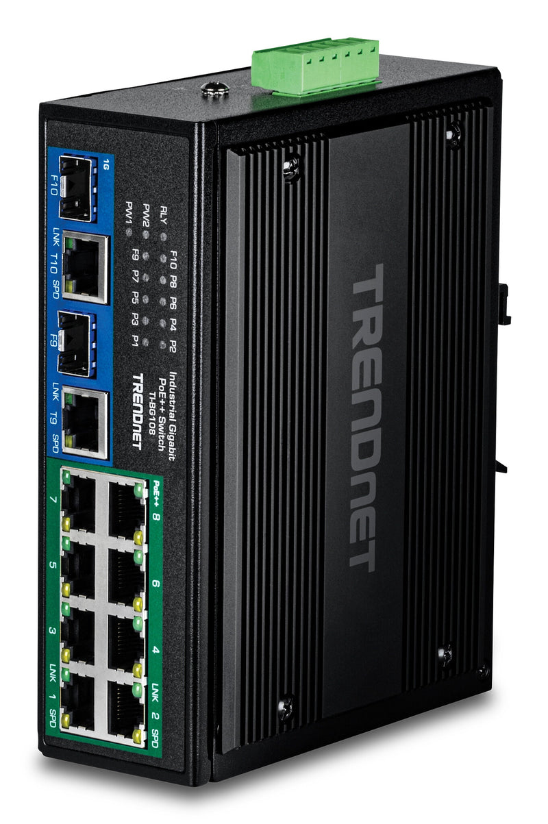 Trendnet TI-BG108 netværksswitch Gigabit Ethernet (10/100/1000) Strøm over Ethernet (PoE) Sort