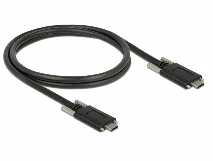DeLOCK 83720 USB-kabel USB 3.2 Gen 2 (3.1 Gen 2) 1 m USB C 10 Gbit/sek. Sort