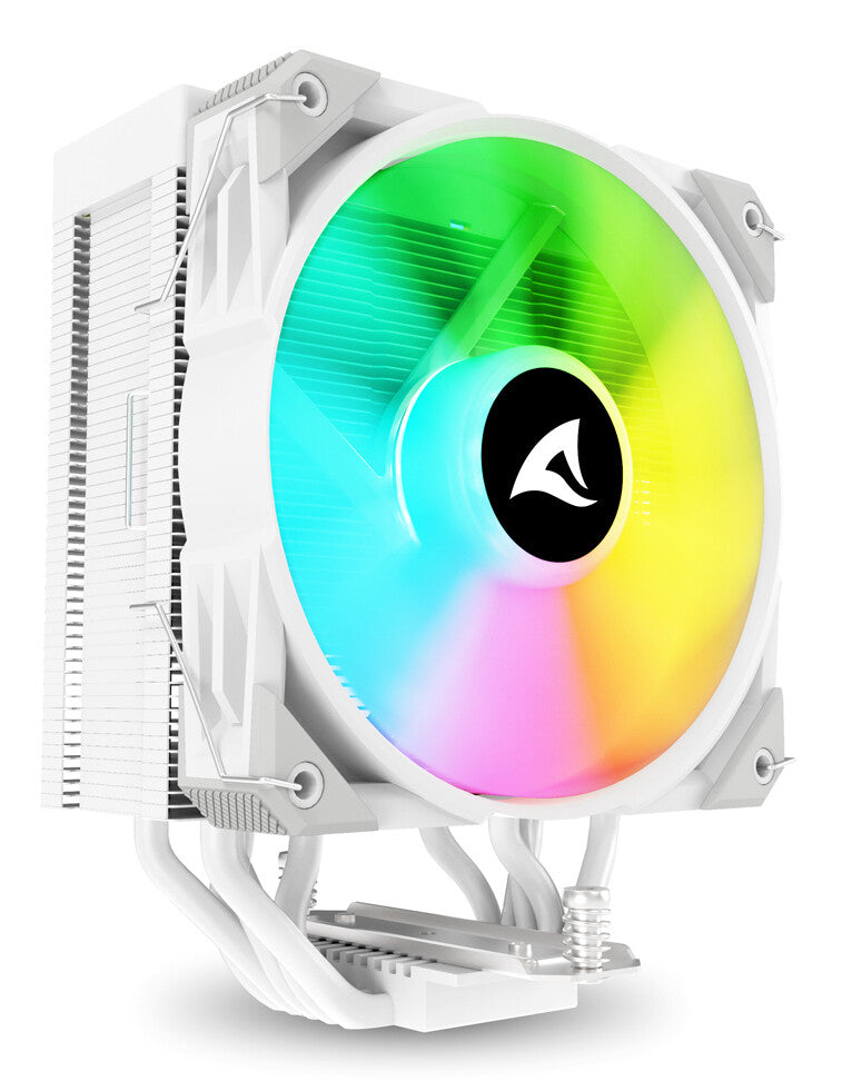 Sharkoon A50 RGB Processor Luftkøler 12 cm Hvid 1 stk