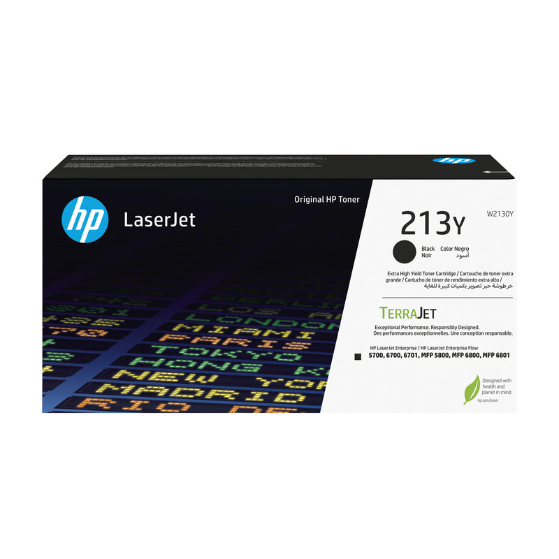 HP 213Y original LaserJet-tonerpatron med ekstra høj kapacitet, sort