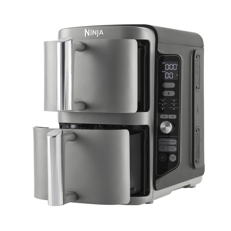 Ninja SL400EU frituregryde Dobbelt 9,5 L 2470 W Varmluftsteger Sort, Grå