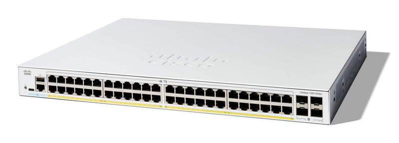 Cisco C1200-48P-4G netværksswitch Administreret L2/L3 Gigabit Ethernet (10/100/1000) Hvid