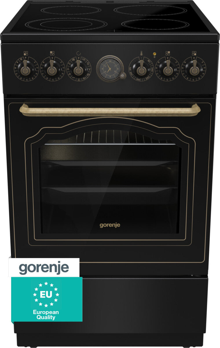 Gorenje GECS5B70CLB Fritstående komfur Elektrisk Keramisk Sort