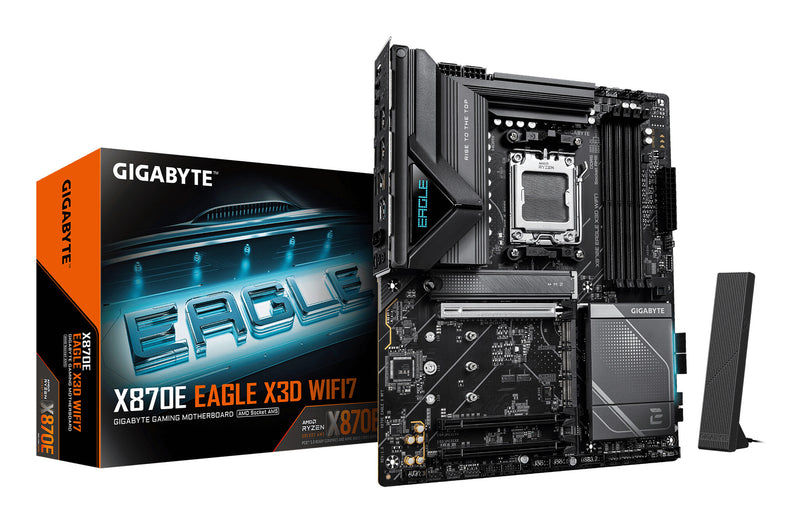 GIGABYTE X870E EAGLE X3D WIFI7 AMD X870E Sokkel AM5 ATX