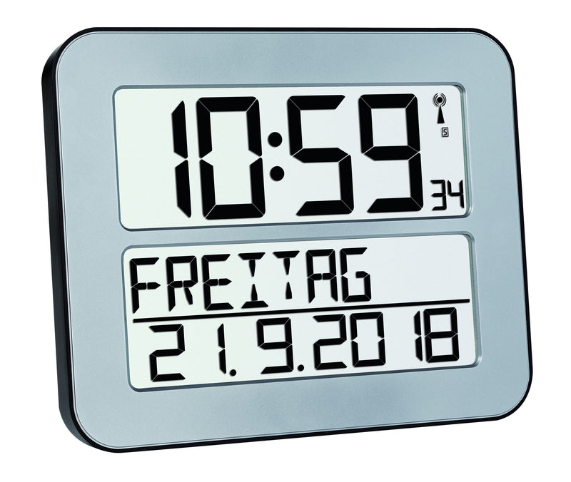 TFA-Dostmann 60.4512.54 vækkeur Digital alarmur Sølv