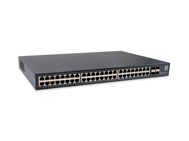 LevelOne GTU-5211 netværksswitch Ikke administreret Gigabit Ethernet (10/100/1000) Sort
