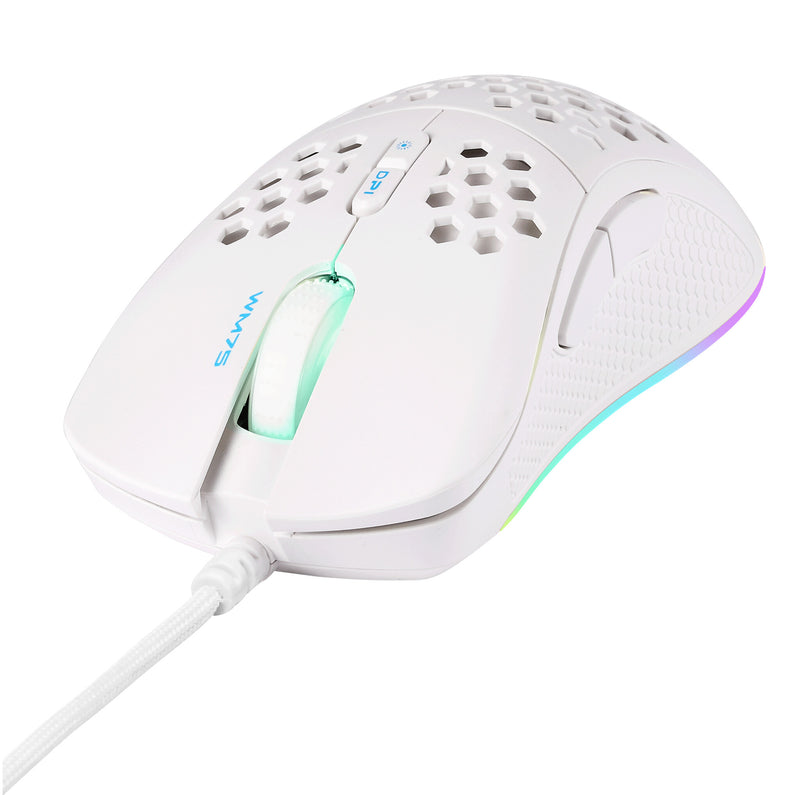 Deltaco Gaming GAM-108-W mus Spil Højre hånd USB Type-A Optisk 6400 dpi