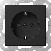 GIRA 4466005 stikkontakt Schuko Sort