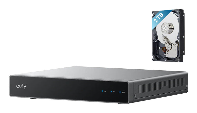 Eufy Network Video Recorder S4 Sort, Grå