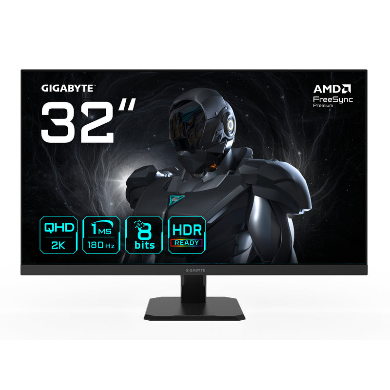 GIGABYTE GS32QA computerskærm 80 cm (31.5") 2560 x 1440 pixel Quad HD LED Sort