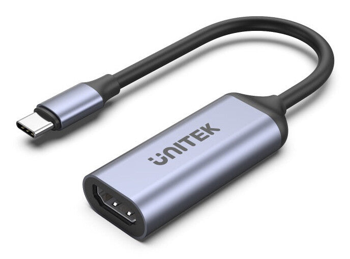 UNITEK V1416B videokabel adapter 0,15 m USB Type-C HDMI Grå