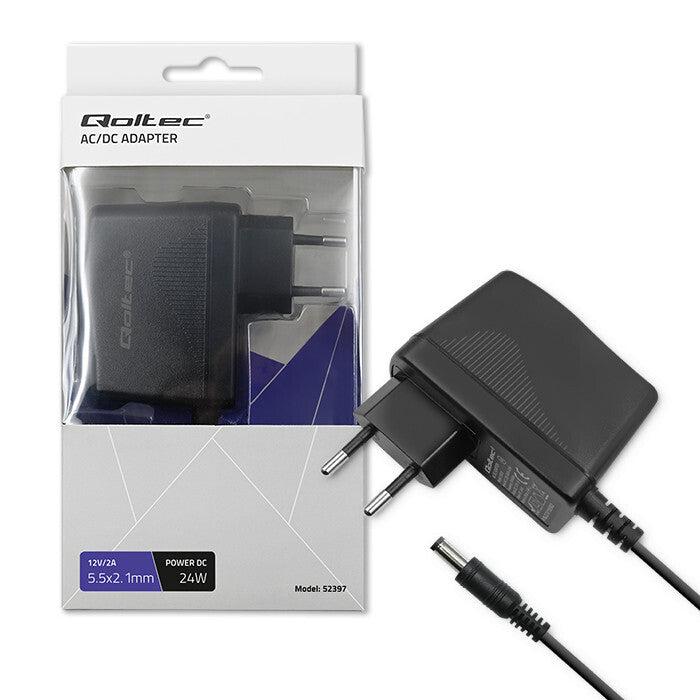 Qoltec 52397 oplader til mobil enhed Universel Sort Vekselstrøm Indendørs