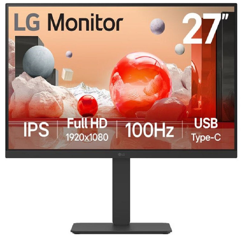 LG 27BA650-B computerskærm 68,6 cm (27") 1920 x 1080 pixel Fuld HD LCD Bordplade Sort