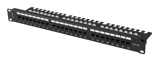 Lanberg PPUA-1124-B patch panel 1U
