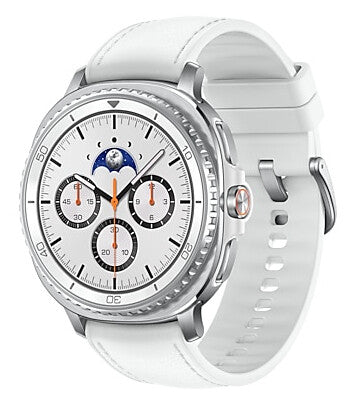 Samsung Galaxy Watch 8 Classic 3,3 cm (1.3") AMOLED 46 mm Digital 438 x 438 pixel Berøringsskærm Sølv Wi-Fi GPS (satellit)