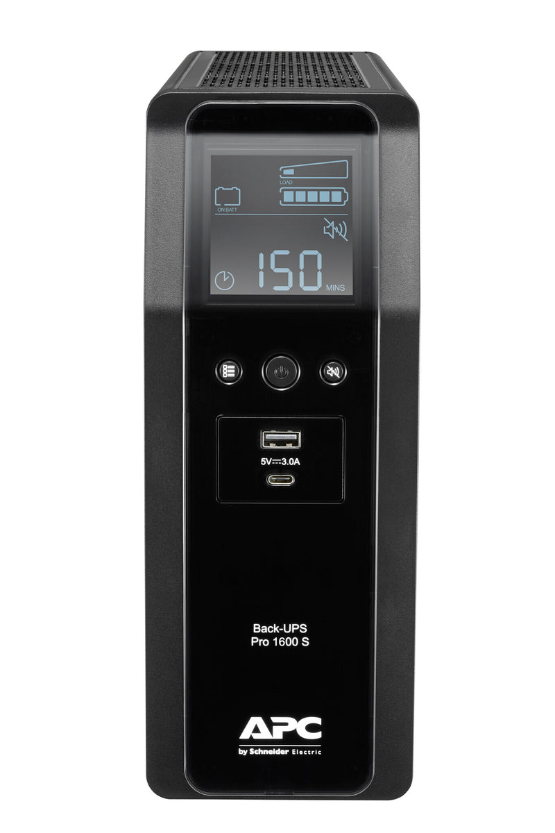 APC BR1600SI UPS-enhed Interaktivt indgangsstik 1,6 kVA 960 W 8 AC stikkontakt(er)