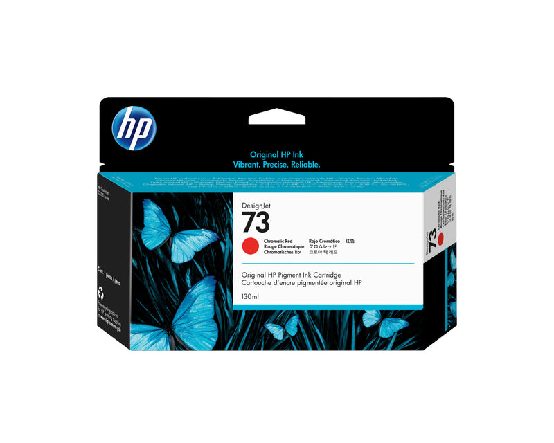 HP 73 DesignJet-blækpatron med 130 ml, kromatisk rød