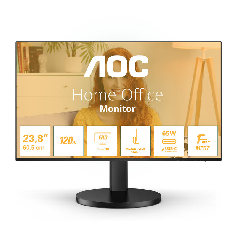 AOC B3 27B3CF2 computerskærm 68,6 cm (27") 1920 x 1080 pixel Fuld HD LED Sort