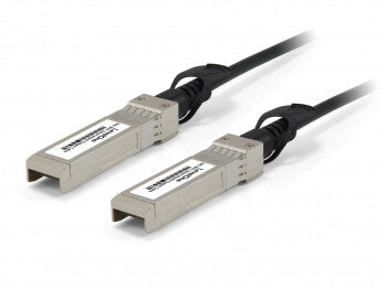 LevelOne DAC-0103 InfiniBand og fiberoptisk kabel 3 m SFP+ Sort, Rustfrit stål