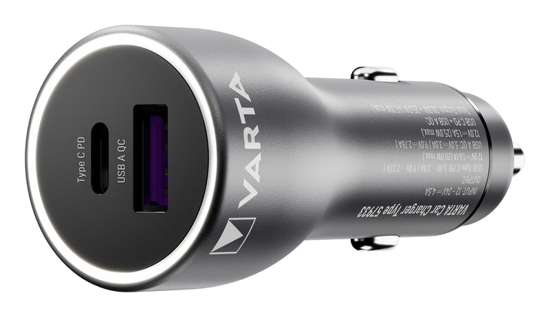 Varta Car Charger Smartphone, Tablet Sort Cigartænder Automatisk