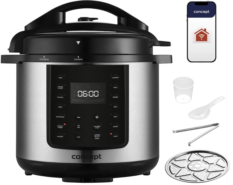 Concept CK8001 multi komfur 5,6 L 1000 W Sort, Rustfrit stål