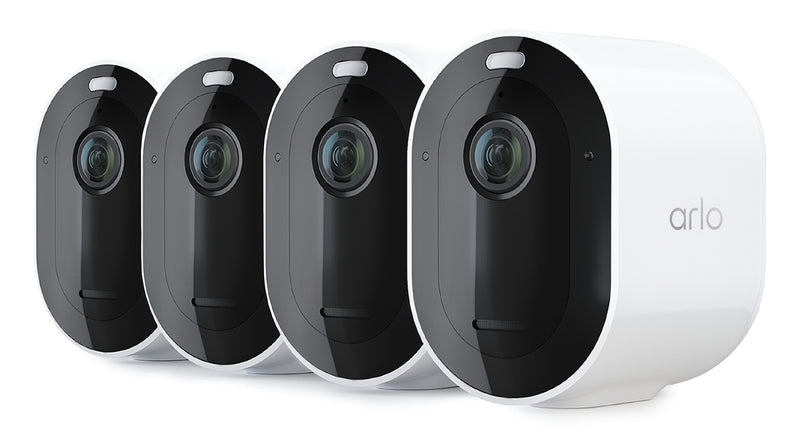 Arlo Pro 6 2K+ udendørs sikkerhedskamera, 4-pack