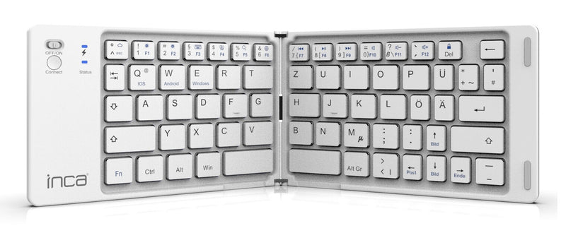 Inca IBK-580BT tastatur Hjemme/kontor USB + Bluetooth QWERTY Hvid