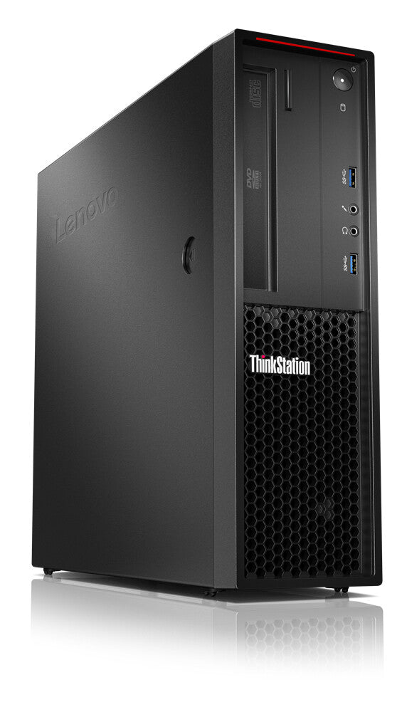 T1A Lenovo ThinkStation P320 Intel® Xeon® E3 v6 E3-1225V6 8 GB DDR4-SDRAM 1 TB HDD Windows 10 Pro SFF Workstation Sort