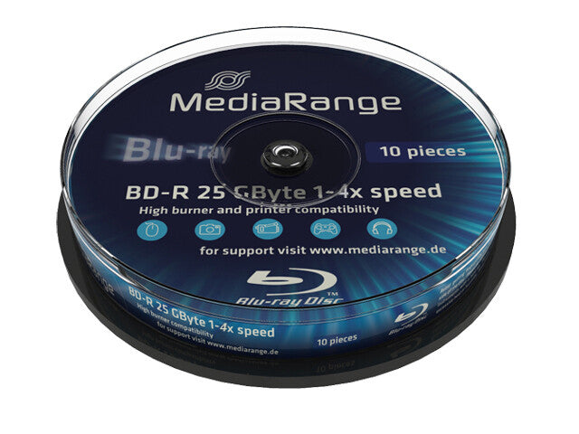 MediaRange MR499 blank Blu-ray disk BD-R 25 GB 10 stk