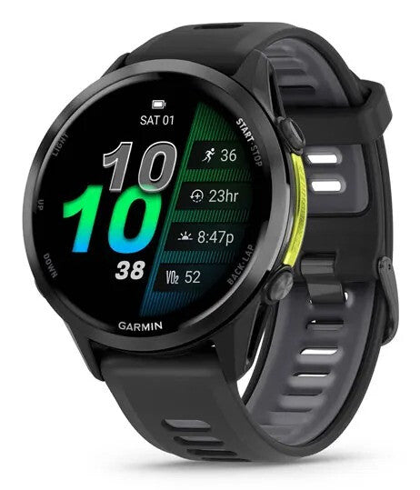 Garmin Forerunner 970 3,56 cm (1.4") AMOLED Digital 454 x 454 pixel Berøringsskærm Sort, Gul Wi-Fi GPS (satellit)