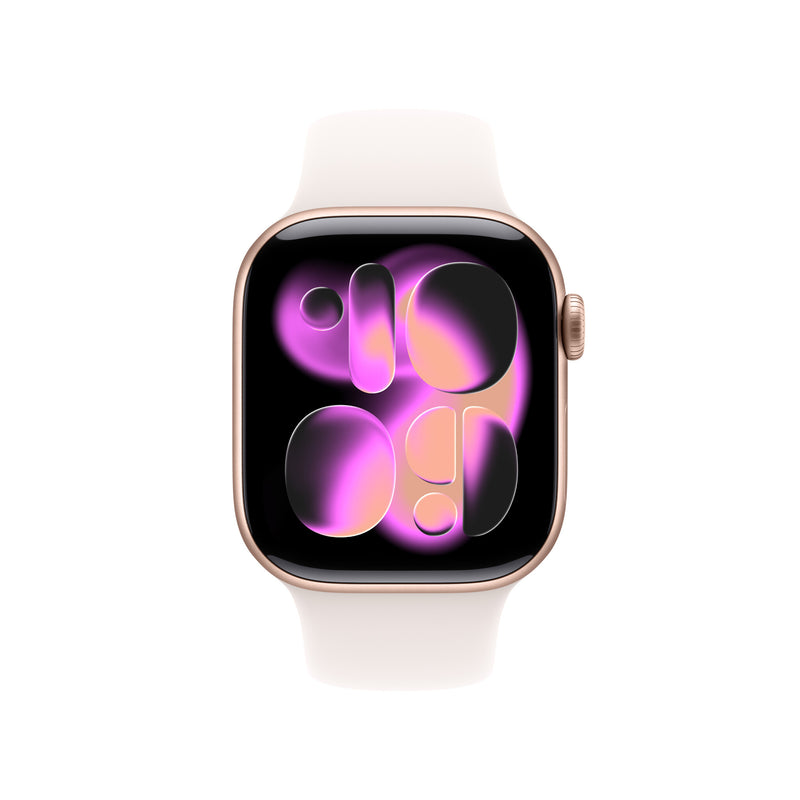 Apple Watch Series 11 OLED 42 mm Digital 374 x 446 pixel Berøringsskærm 5G Roseguld Wi-Fi GPS (satellit)