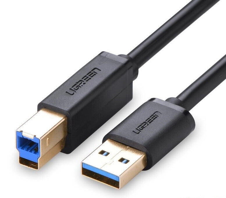 Ugreen 30753 USB-kabel 1 m USB A USB B Sort