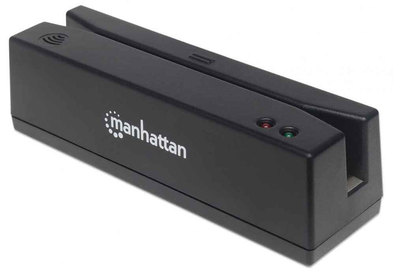 Manhattan 460255 magnetisk kortlæser USB Sort